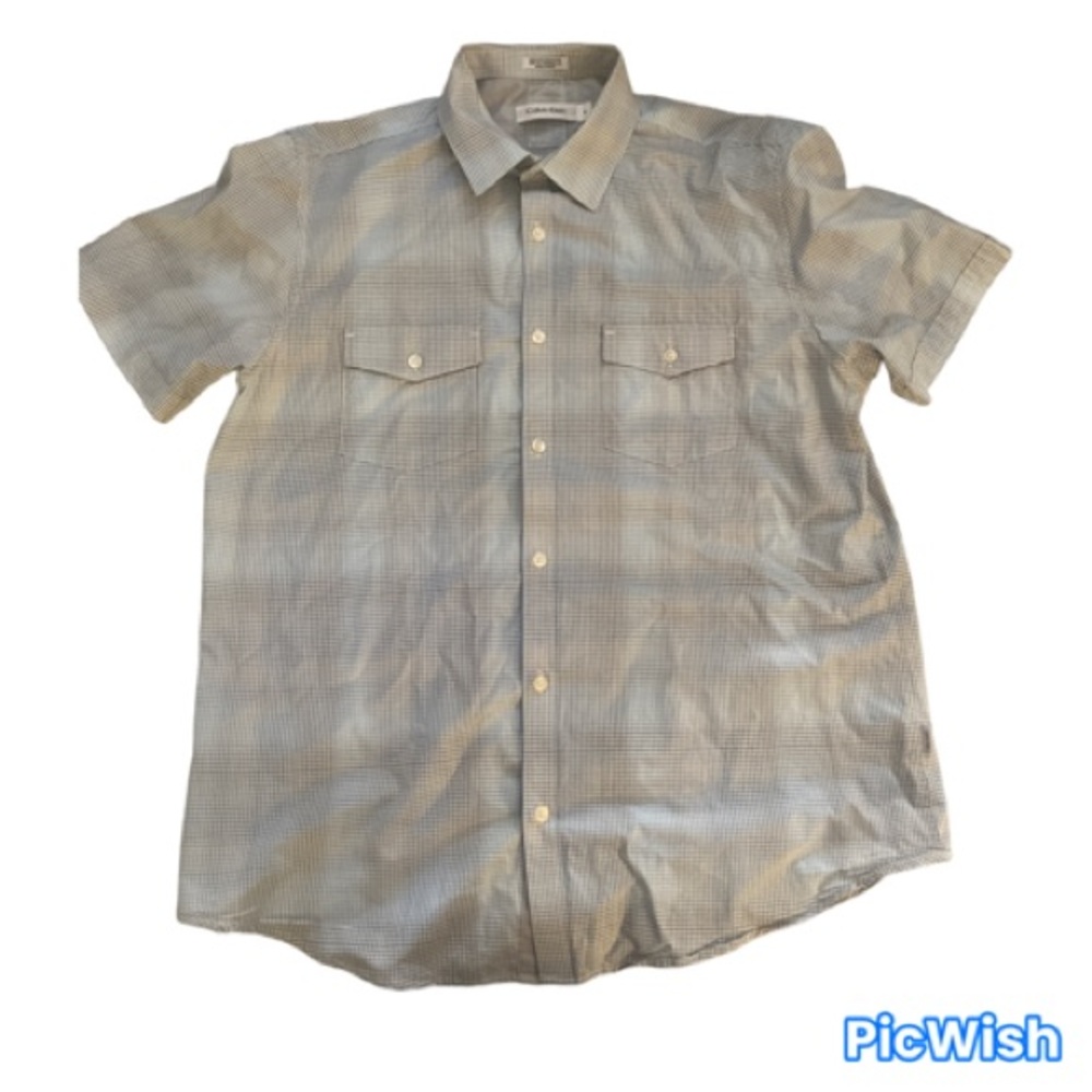 Calvin Klein Short Sleeved Button Down